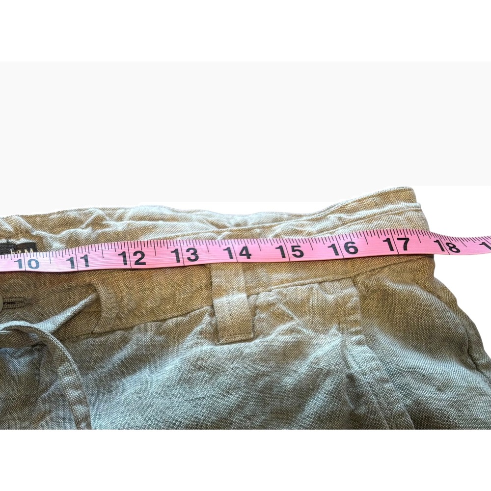 H&M 100% Linen Pull on Pants. Size 36R (XL to XXL). Pockets. Coastal Chic. Beach - Picture 8 of 10